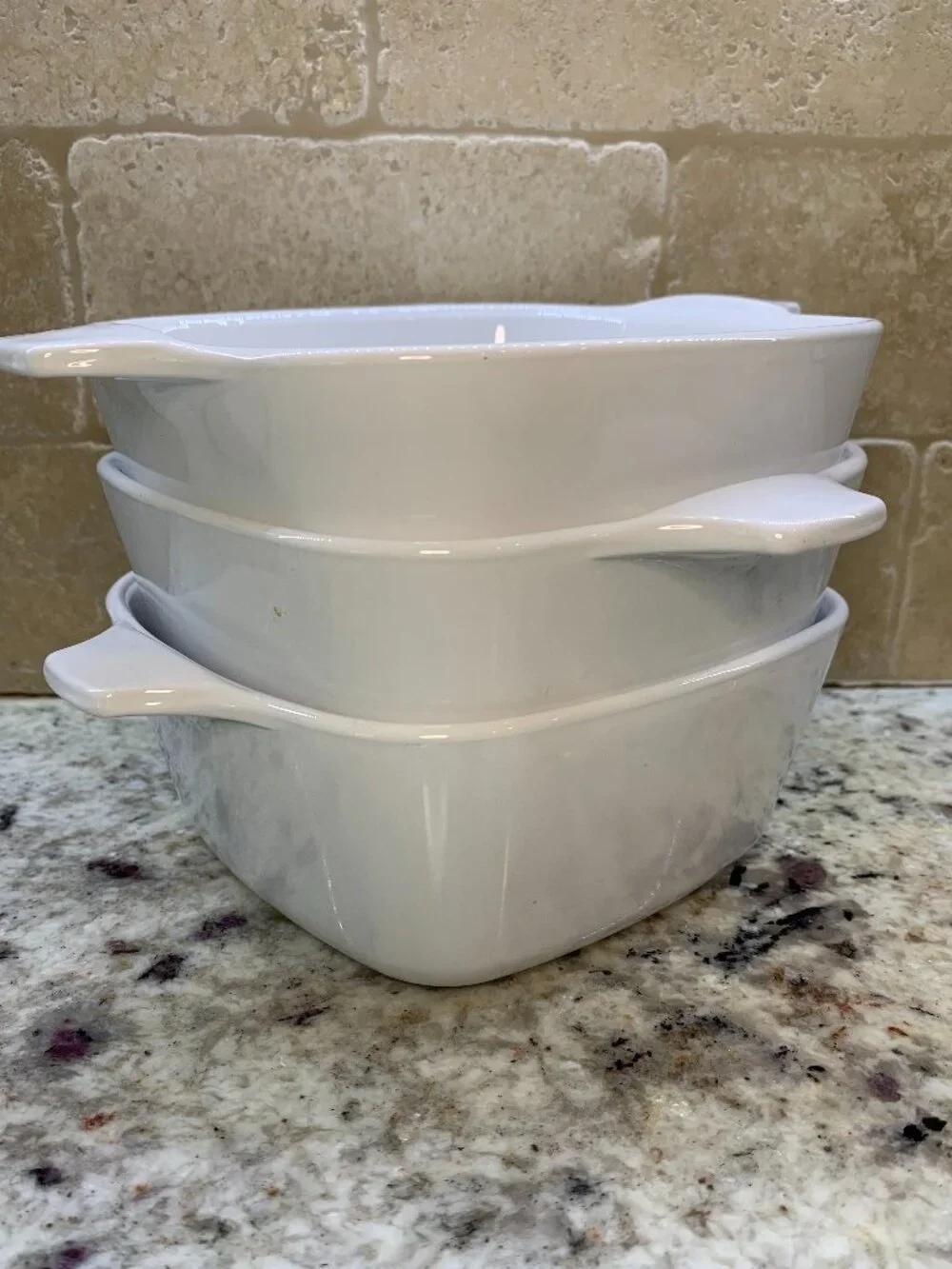 Corningware Casserole Dishes Lot of 3 Vintage Bakeware 22oz P-43-B